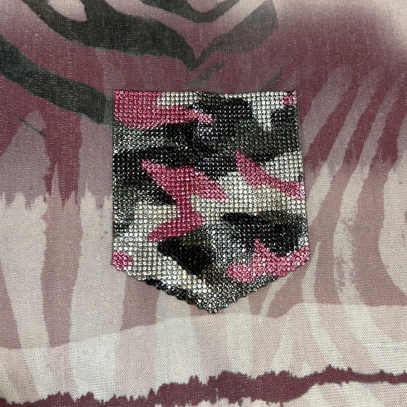 Via Vitale oversized knit top crew neck with drop shoulder rhinestone detail - Picture 6 of 15